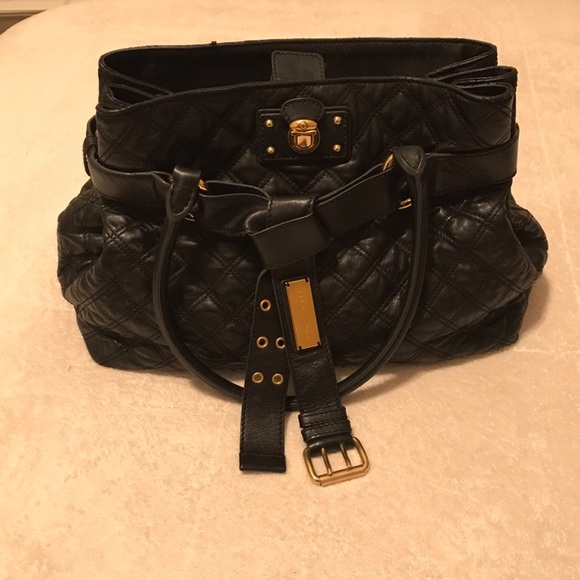 Marc Jacobs Black Quilted Leather Handbag - Picture 3 of 7